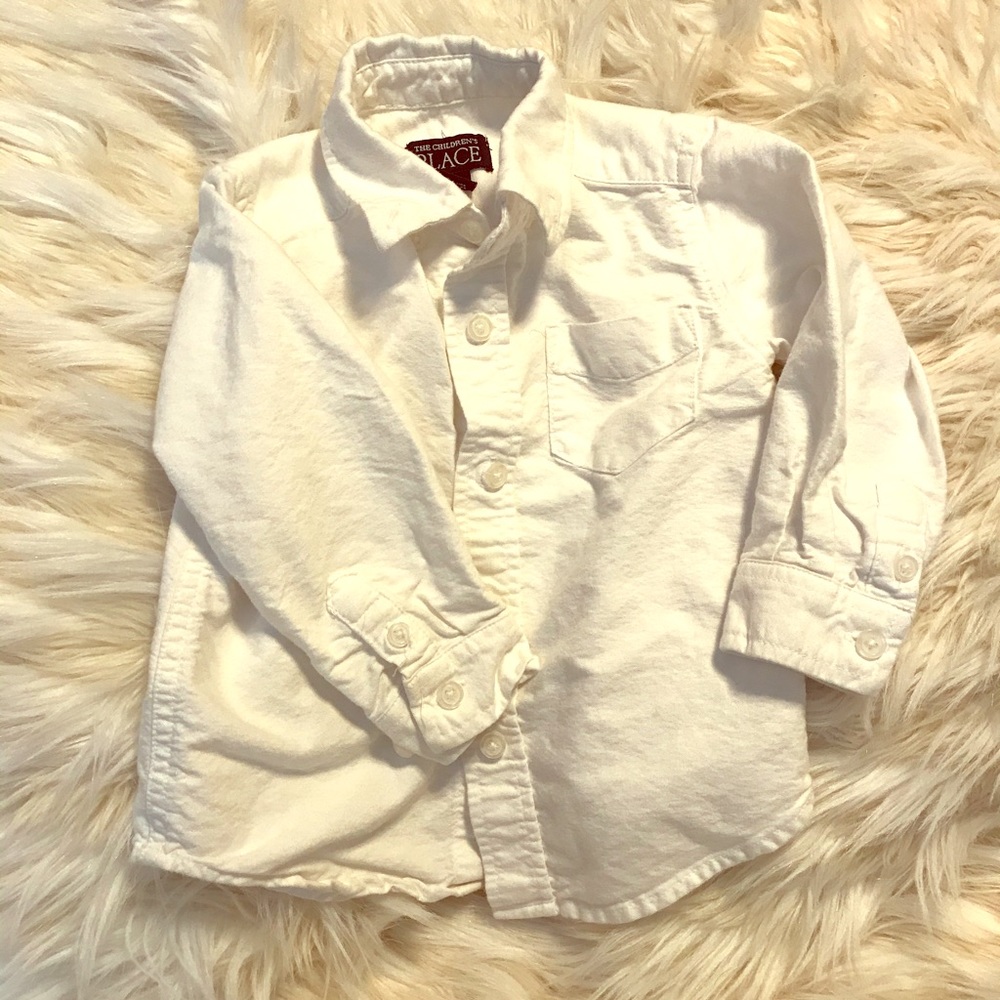 Children’s Place white button down shirt size 18mo